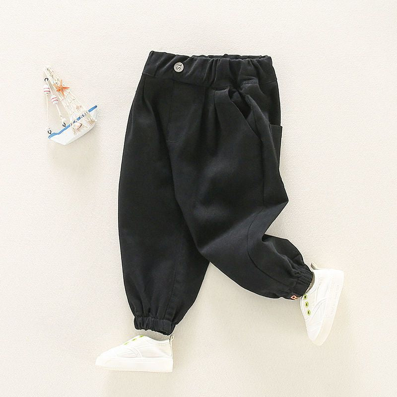 Cubs Lane children's stylish all-match trousers baby Korean color overalls handsome trend