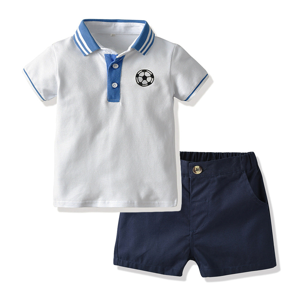 Cubs Lane summer boys short-sleeved polo shirt breathable lapel top trendy