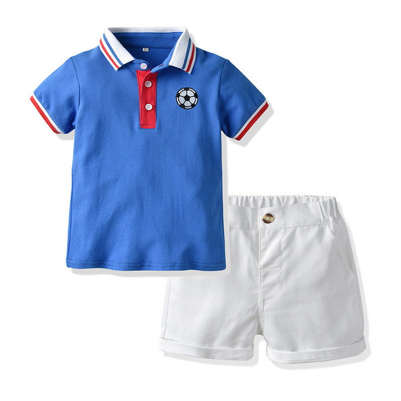 Cubs Lane summer boys short-sleeved polo shirt breathable lapel top trendy