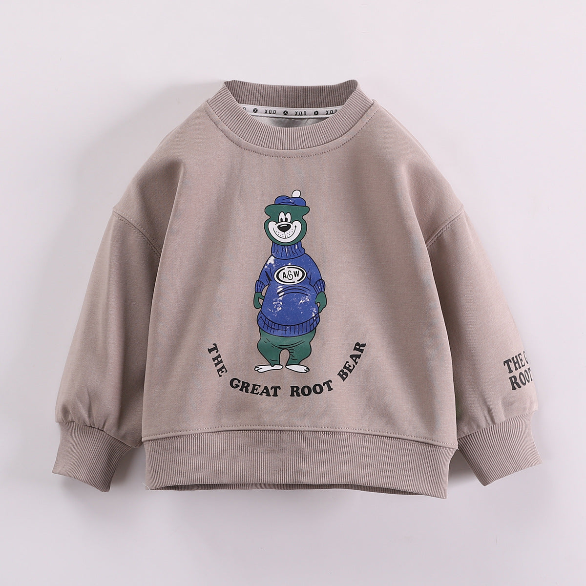 new cartoon children's tops girls & Boys casual loose pullover trend