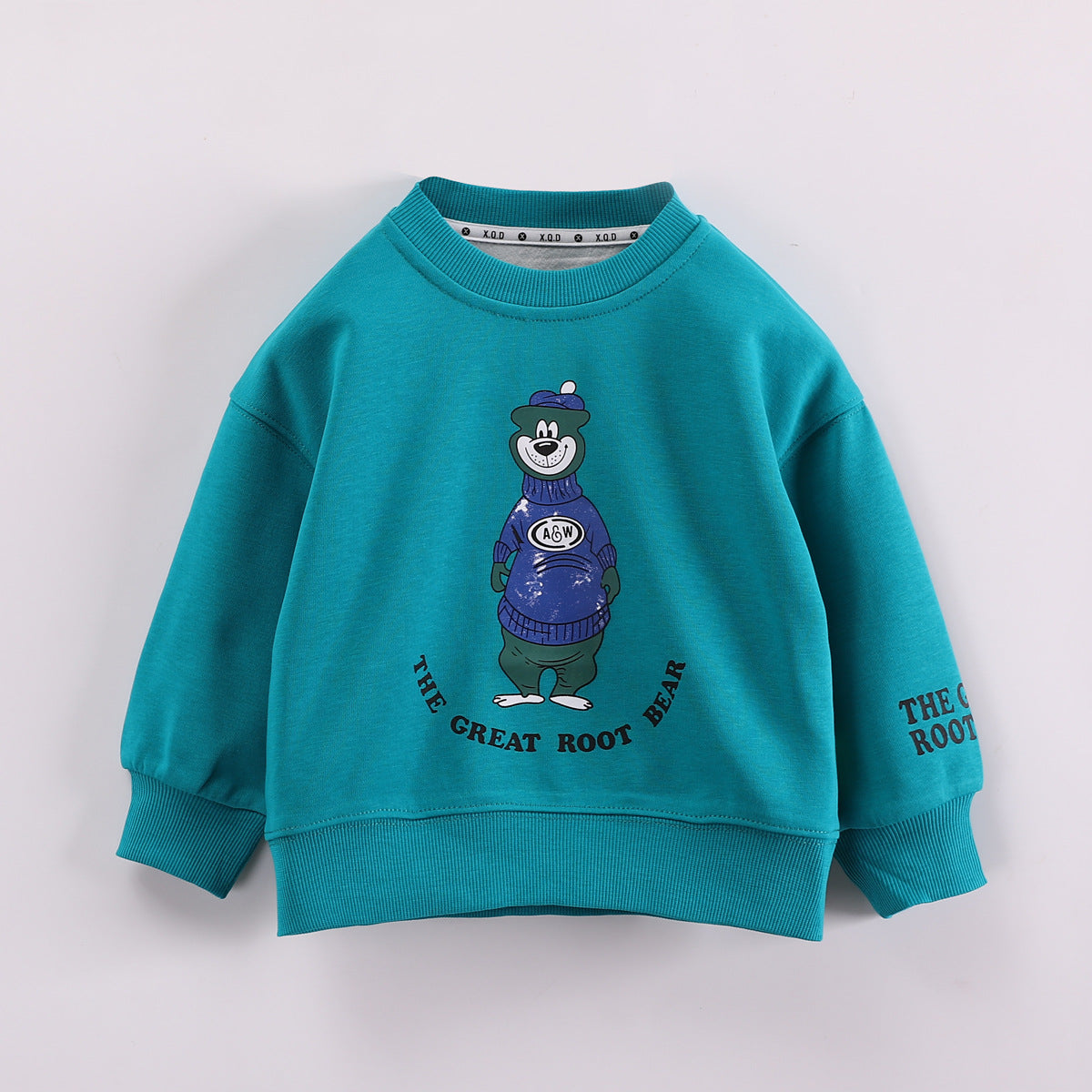 new cartoon children's tops girls & Boys casual loose pullover trend
