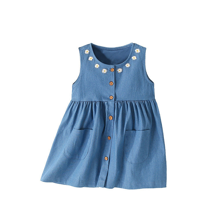 Cubs Lane Blue Color Stylish Dress For Girls