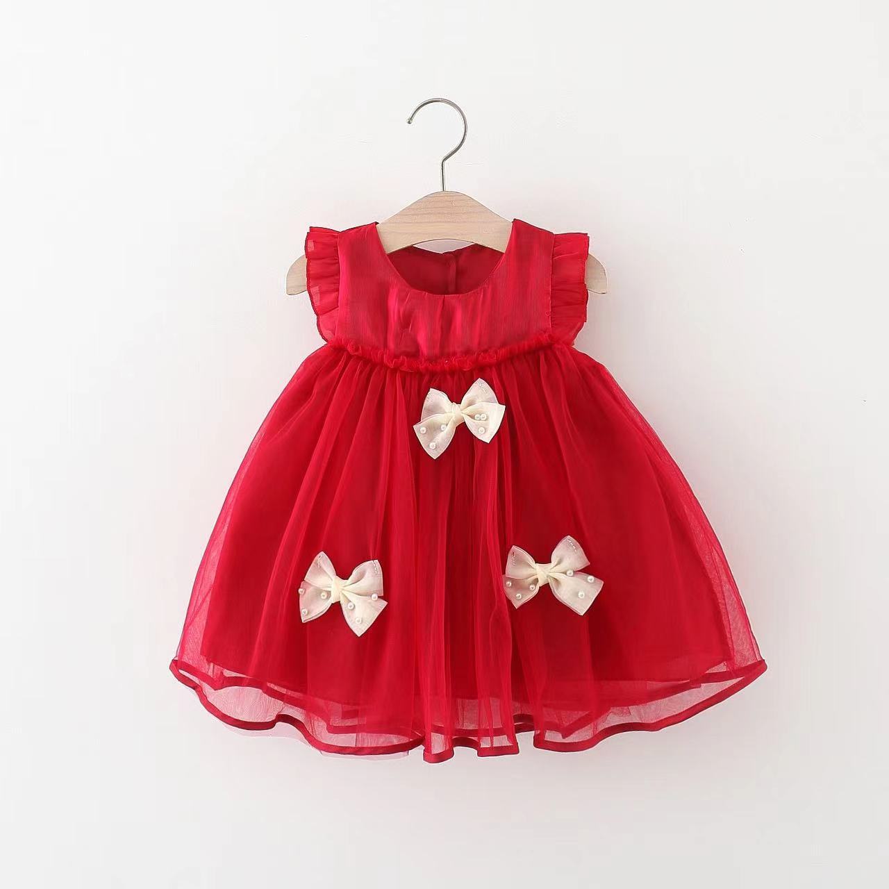Cubs Lane Red Color Stylish Dress For Girls