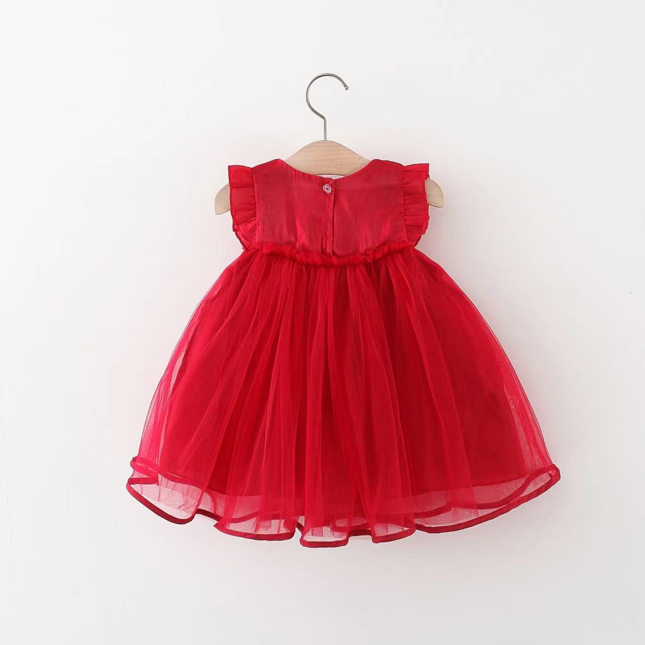 Cubs Lane Red Color Stylish Dress For Girls