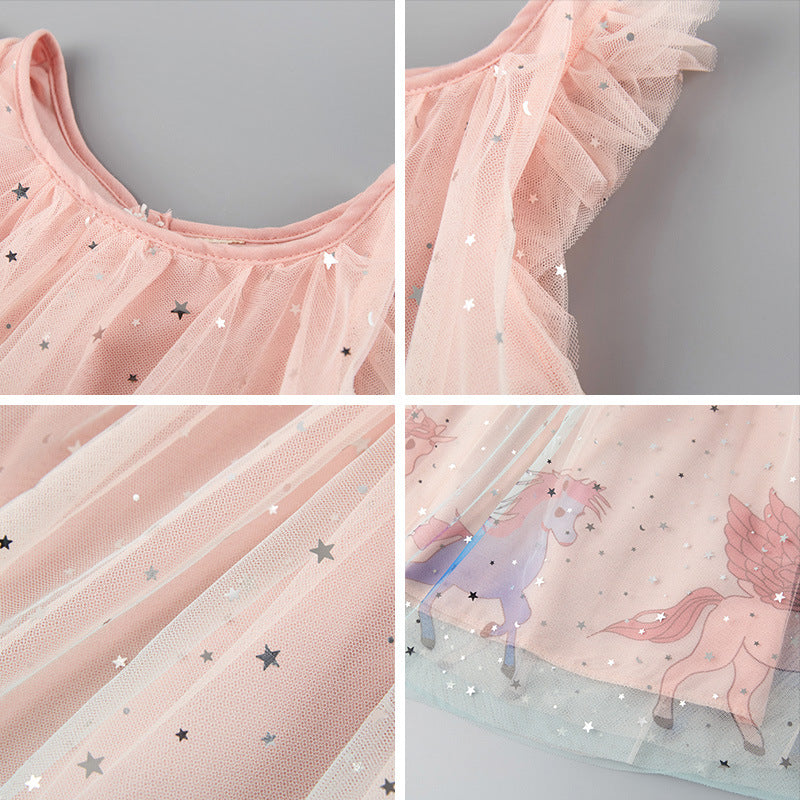 Cubs Lane Pink Color Stylish Dress For Girls