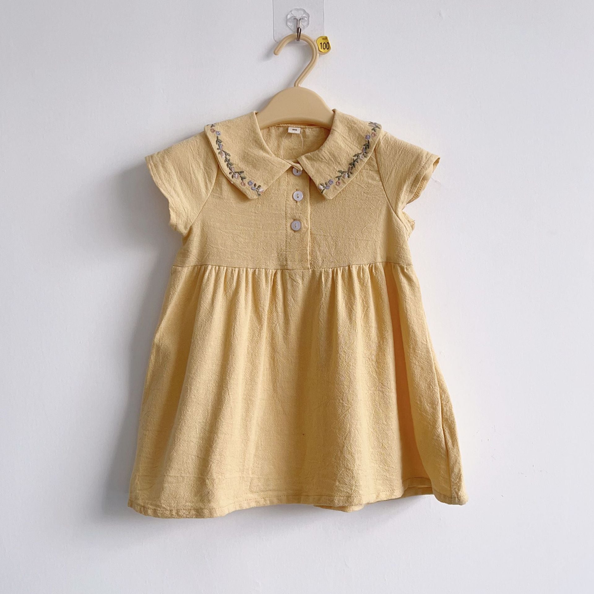 Cubs Lane girls summer pullover dress rayon cotton small children baby skirt