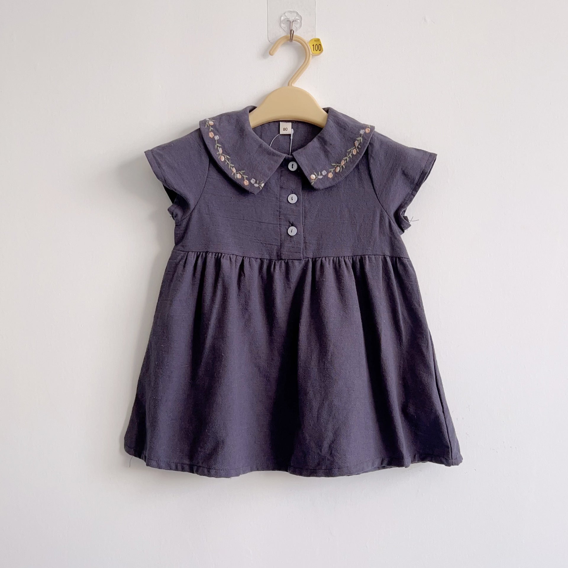 Cubs Lane girls summer pullover dress rayon cotton small children baby skirt