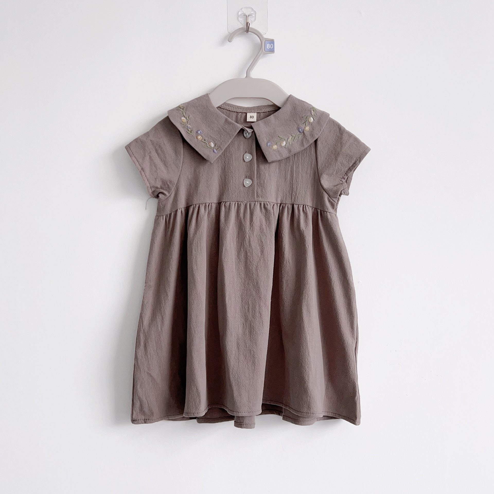 Cubs Lane girls summer pullover dress rayon cotton small children baby skirt