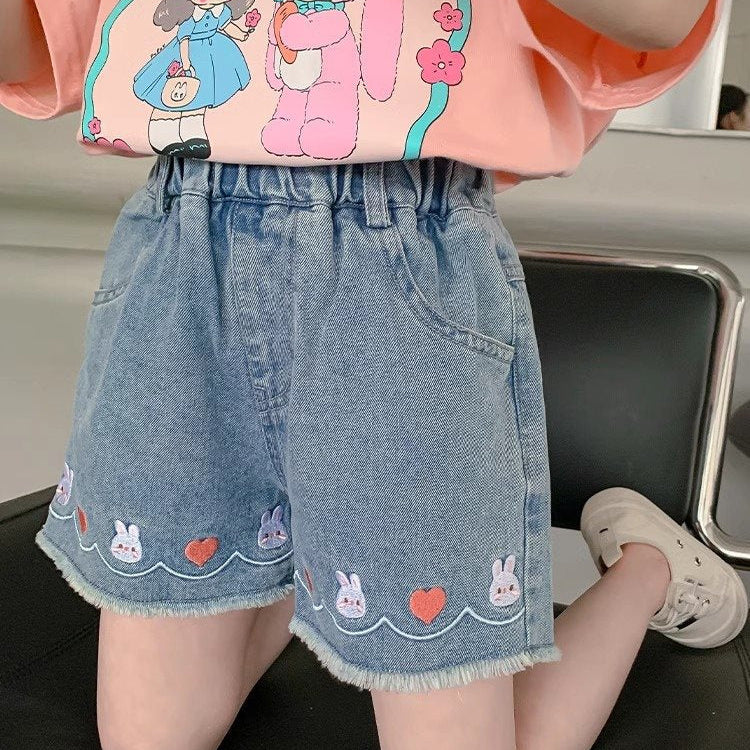 Cubs Lane Summer girls denim shorts versatile children's thin style baby girl