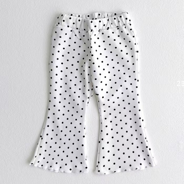 Cubs Lane summer infant and toddler clothing fashionable and stylish bell-bottom pants for baby girls all-match fungus Side Casual Pants