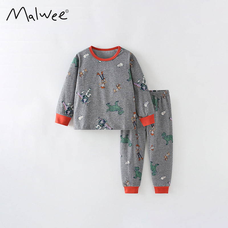 Cubs Lane new ice silk a-type three-quarter sleeve suit Boy baby