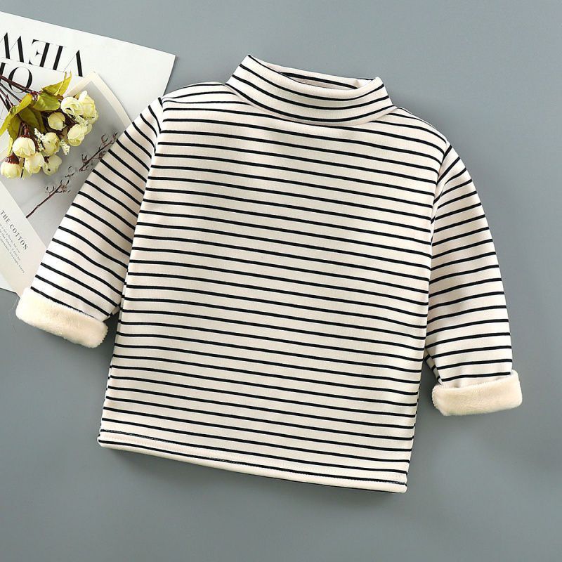 Cubs Lane Children's fleece warm tops half turtleneck autumn clothes girls & Boys baby long sleeve thickened sweater