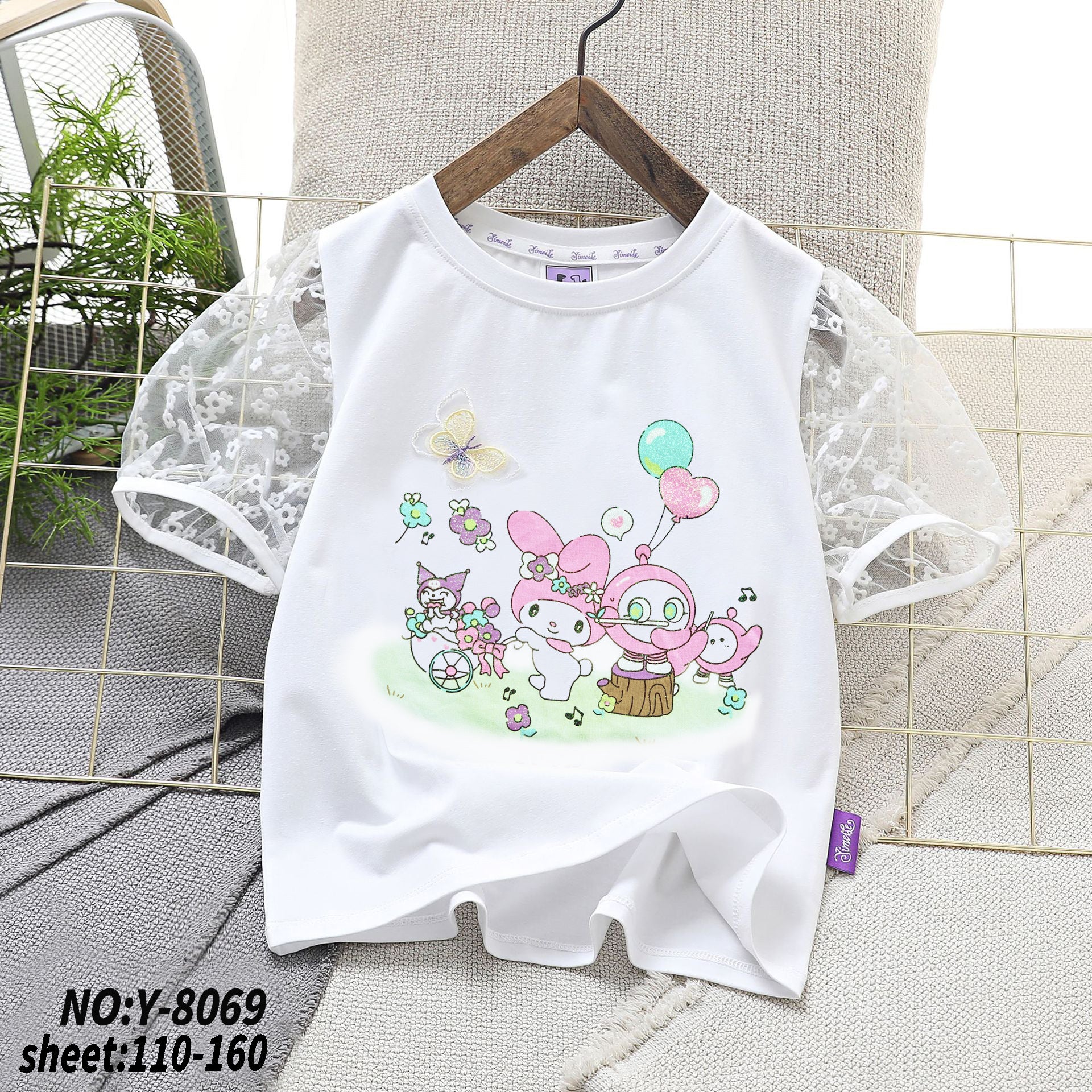 Cubs Lane girl T-shirt short sleeve fashion sweet trendy cotton summer