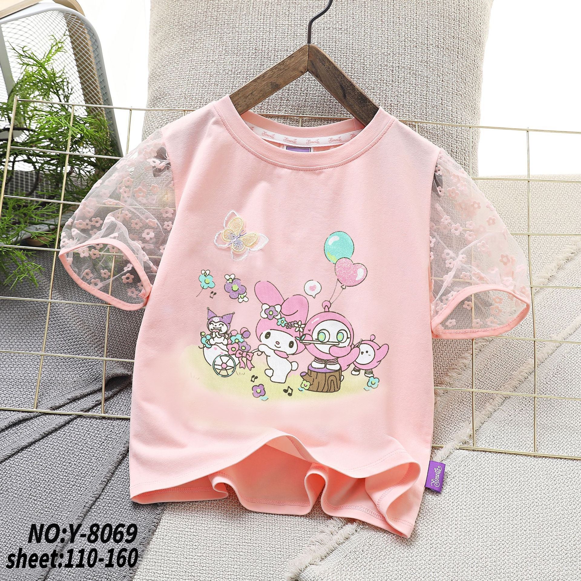 Cubs Lane girl T-shirt short sleeve fashion sweet trendy cotton summer