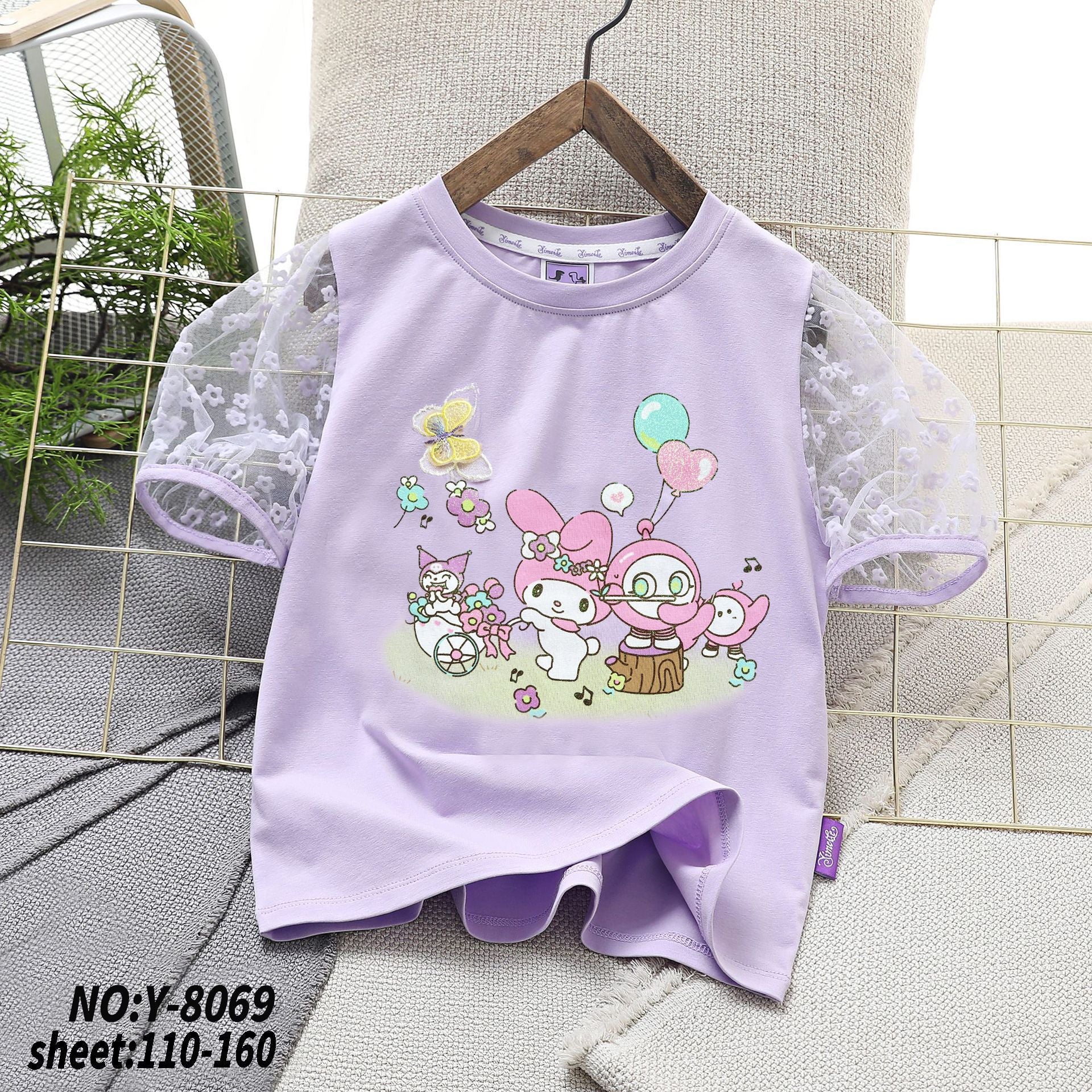 Cubs Lane girl T-shirt short sleeve fashion sweet trendy cotton summer