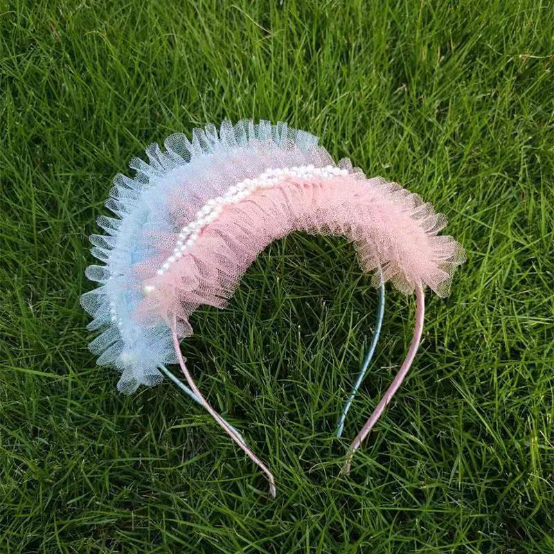 Cubs Lane Elsa Princess mesh iron headband hair