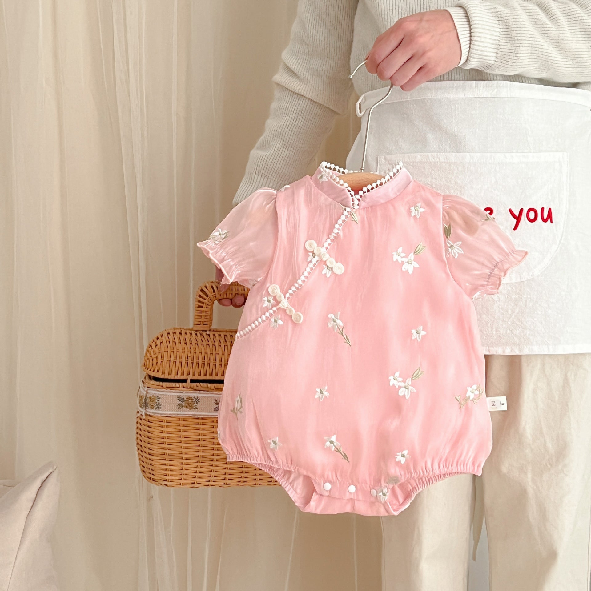 Cubs Lane Baby romper summer baby girl cute cheongsam style