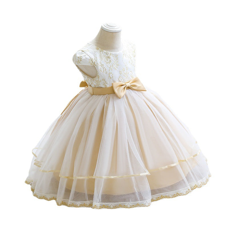 Cubs Lane Party Wear White Color Dress For Girls