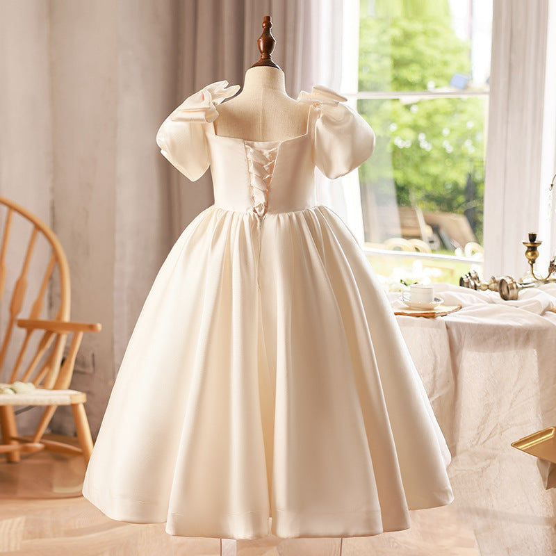 Cubs Lane Party Wear White Color Dress For Girls