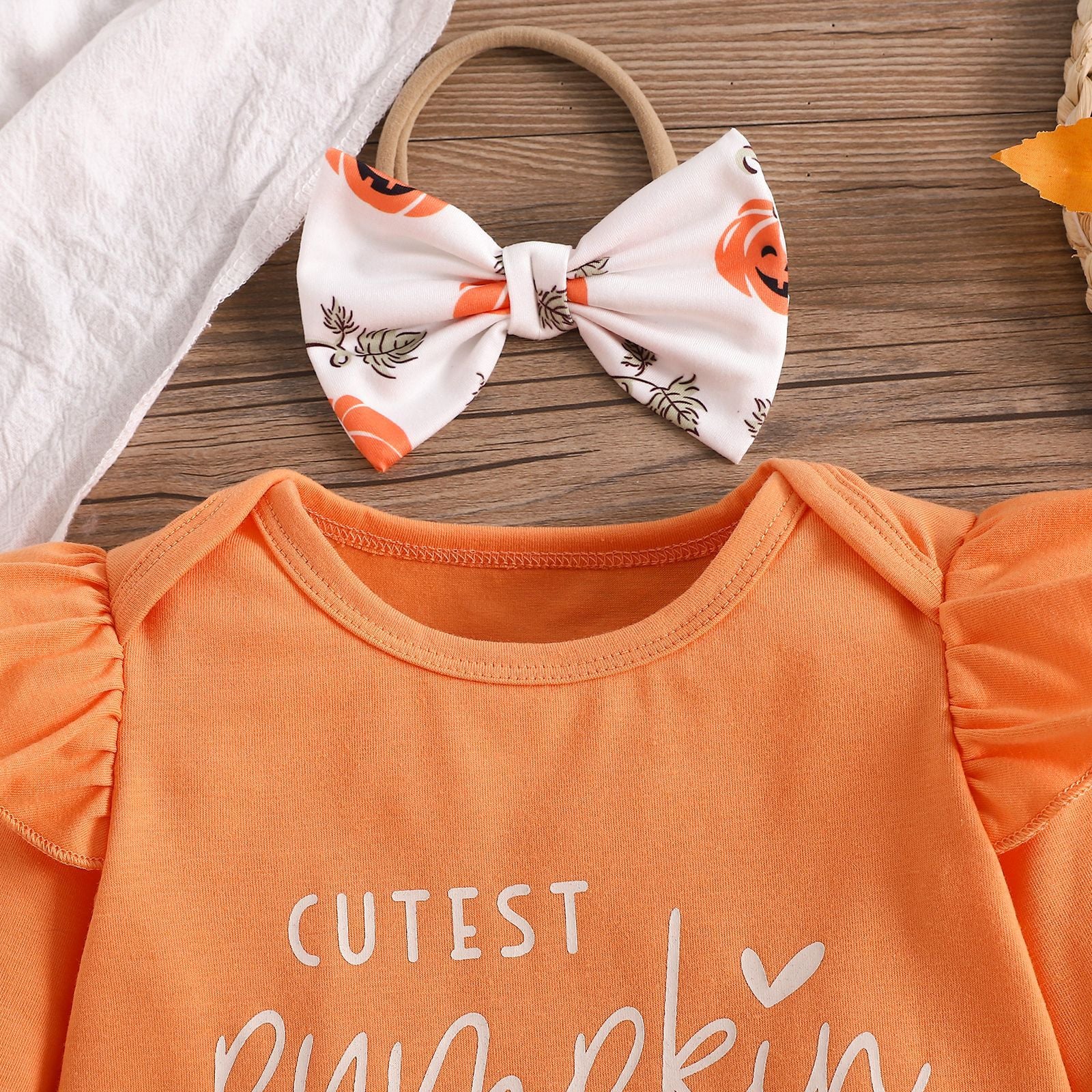 Cubs lane Orange Top and Joggers Set