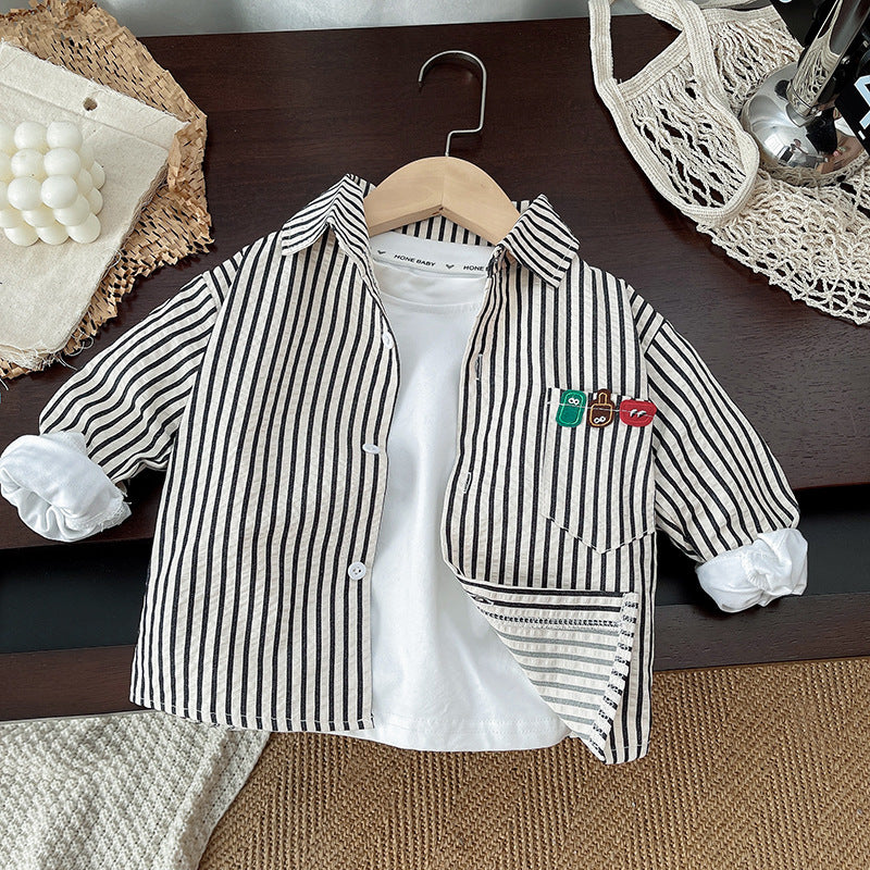 Cubs Lane Summer New Children's Tops Shirt Jacket Long Sleeve Shirt