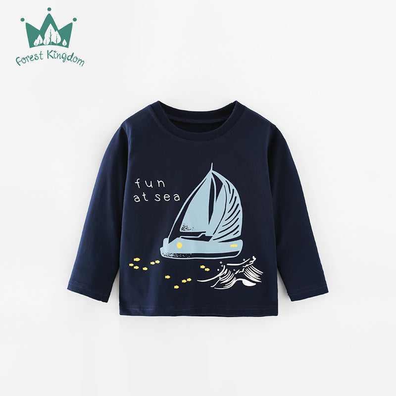 Cubs Lane boy's long-sleeved T-shirts, children's clothing, new arrivals