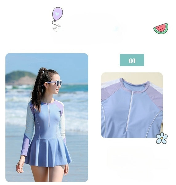 Cubs Lane children long-sleeved dress swimsuit comfortable