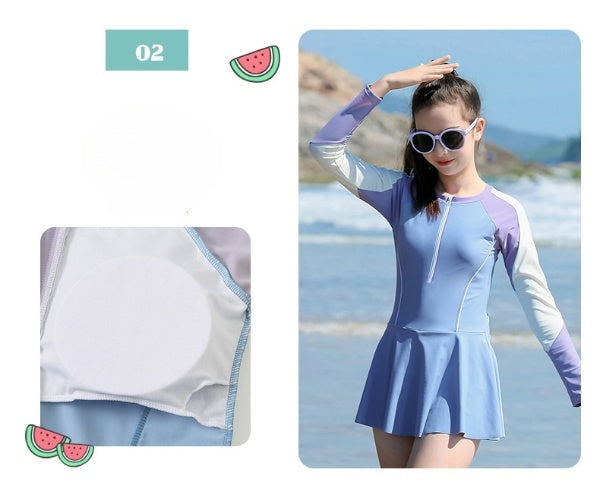 Cubs Lane children long-sleeved dress swimsuit comfortable