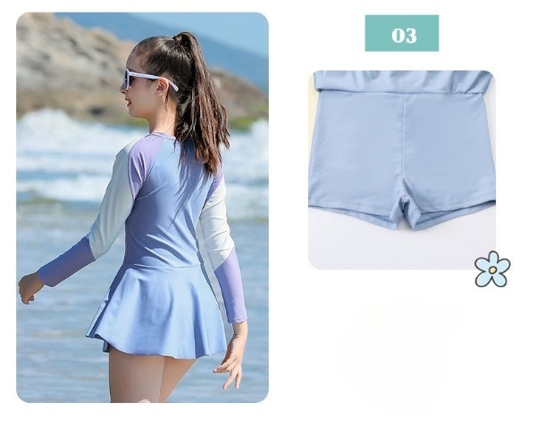 Cubs Lane children long-sleeved dress swimsuit comfortable