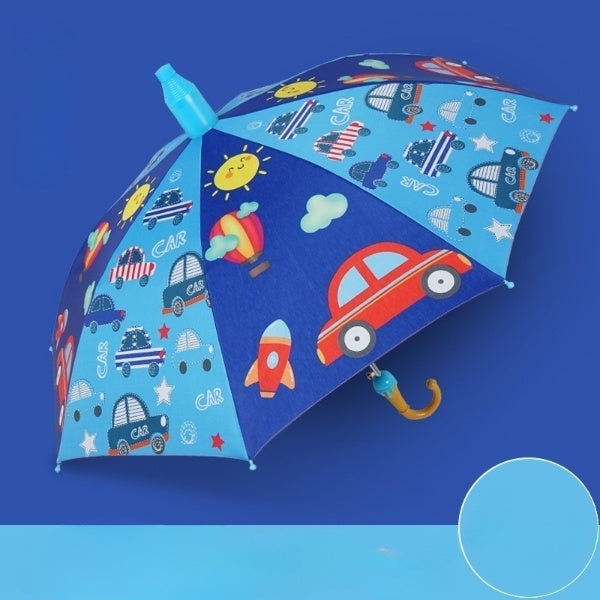 Cubs Lane Navy Blue and Sky Blue Print Umbrella