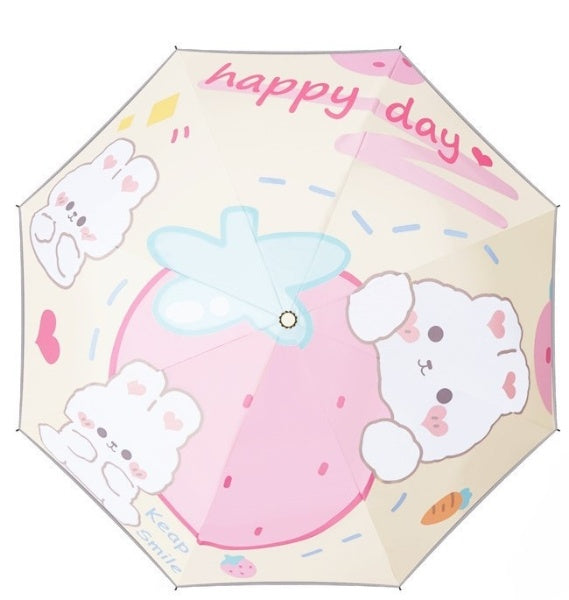 Cubs Lane White Print Umbrella