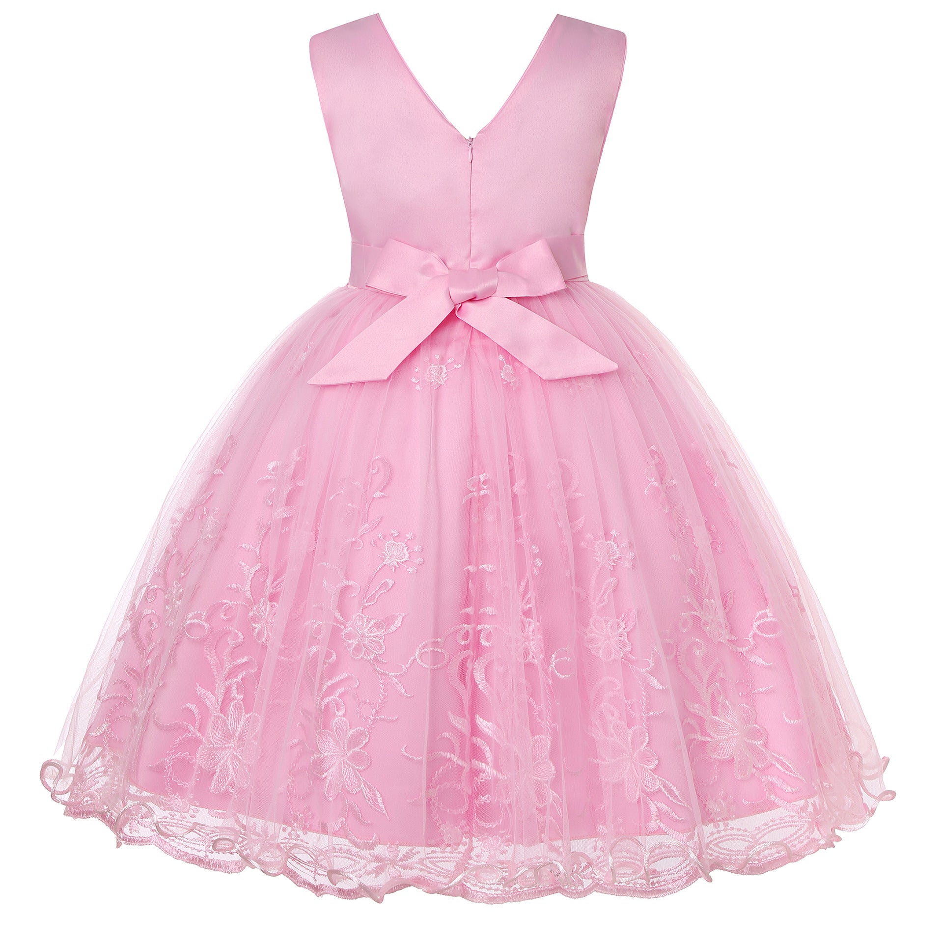 Cubs Lane Party Wear Pink Dress For Girls