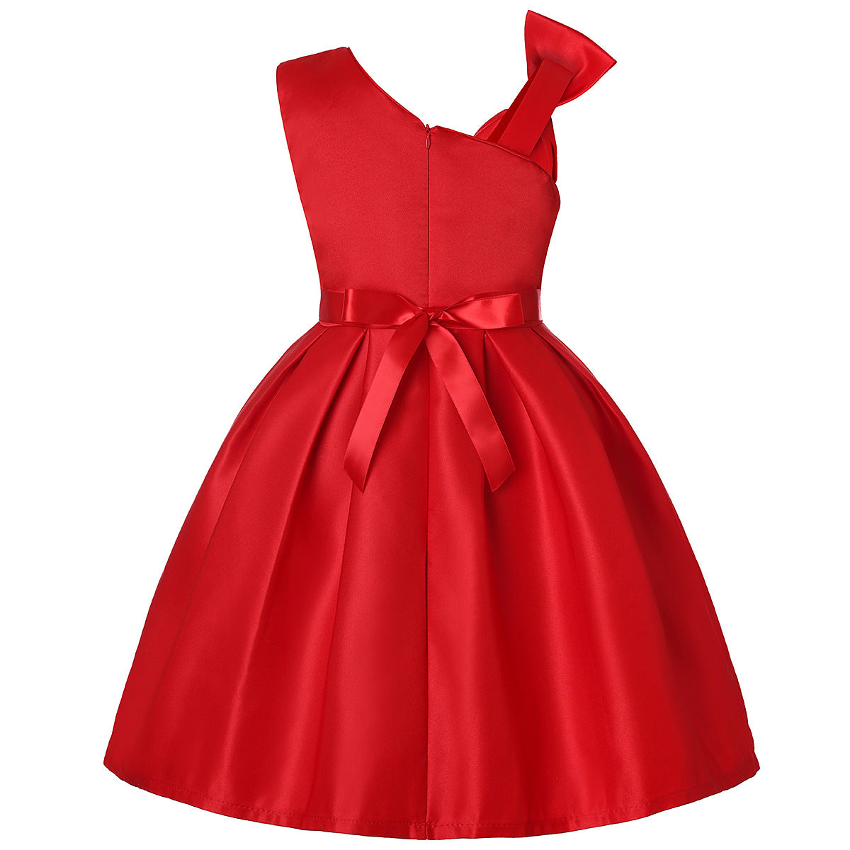 Cubs Lane Party Wear Red Dress For Girls