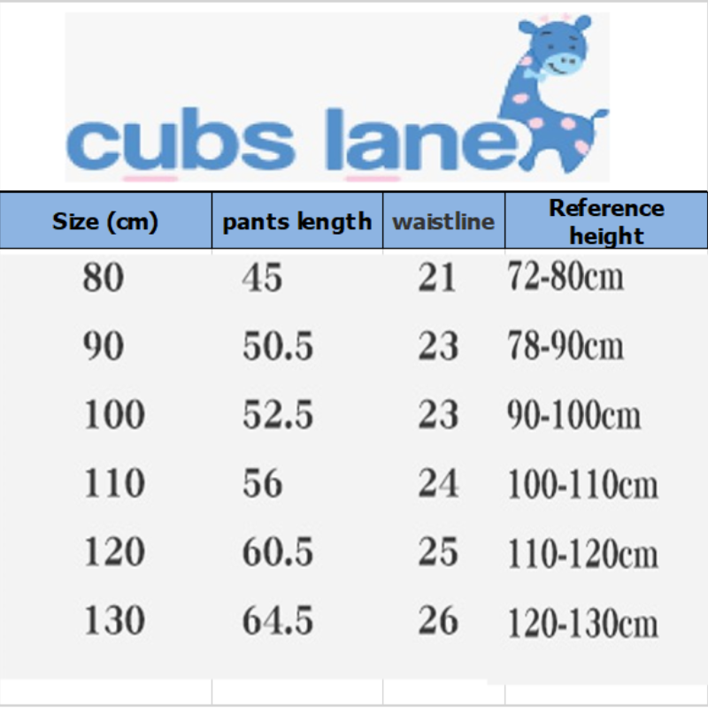 Cubs Lane Baby outerwear pants spring and autumn thin autumn clothing boys casual sports pants cotton girls children baby trousers