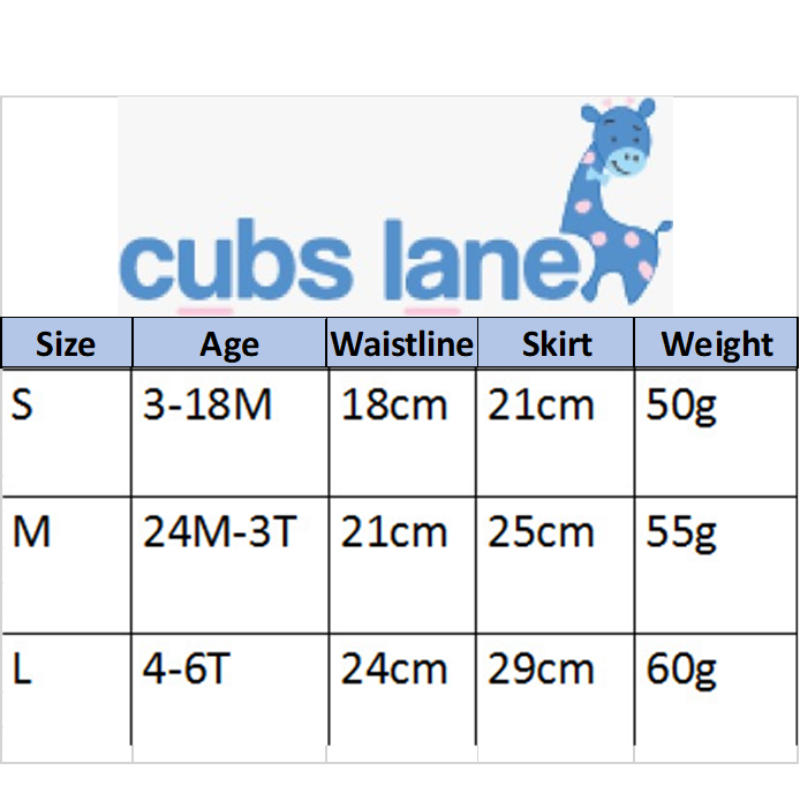 Cubs Lane children's tulle skirt princess half-length mesh skirt