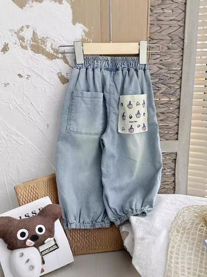 Cubs Lane new boys' pants summer thin baby summer pants girls' anti-mosquito pants