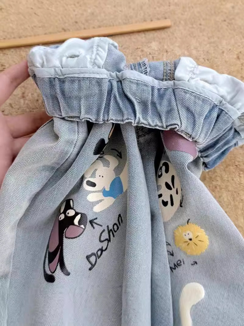 Cubs Lane  new boys cropped pants children's soft jeans children's summer pants