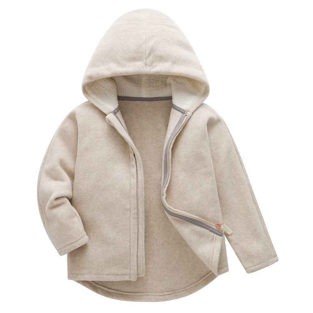 Cubs Lane Baby polar fleece jacket spring and autumn thin long sleeve hooded