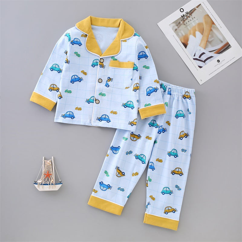 Cubs Lane children's pajamas boys pure cotton long sleeves