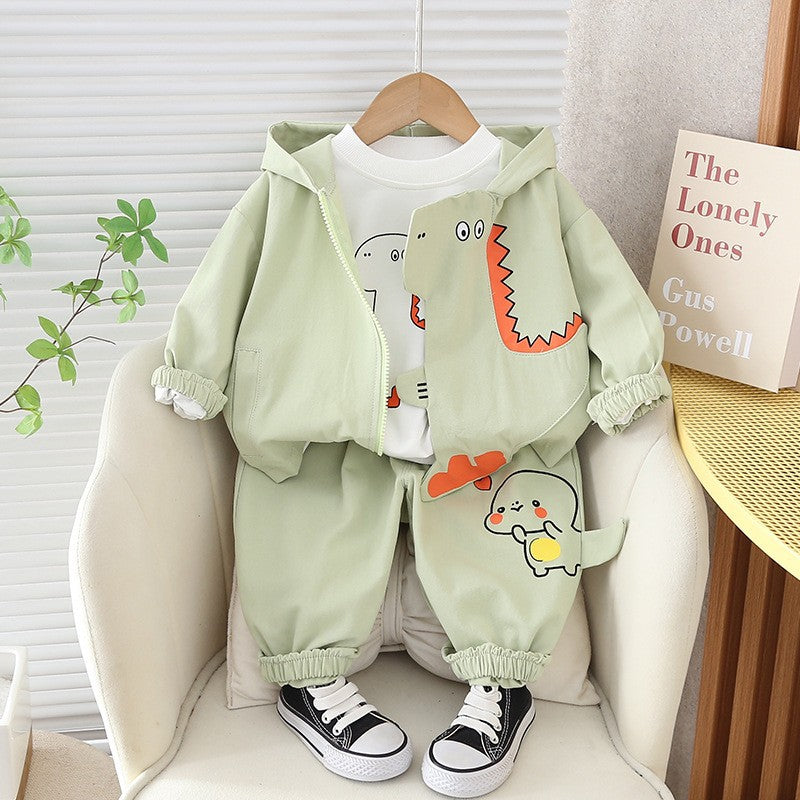 Cubs Lane Boys spring new Korean version of long-sleeved suit