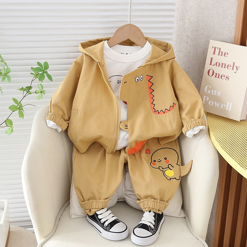 Cubs Lane Boys spring new Korean version of long-sleeved suit