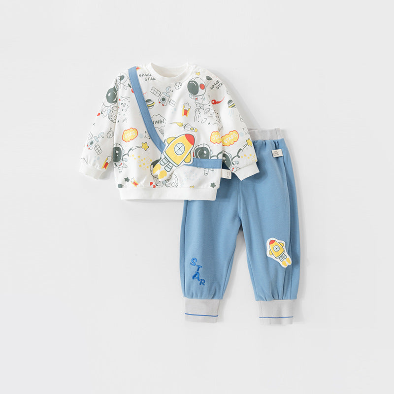 Cubs Lane Children's pure cotton sweater suit baby boy