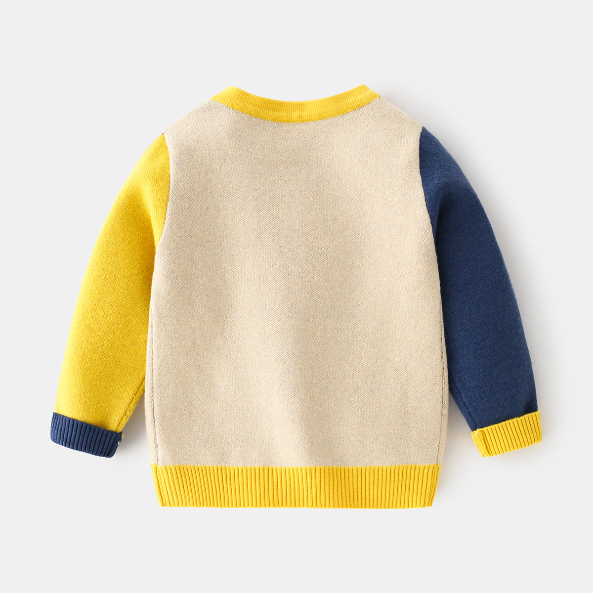 Cubs Lane New autumn boys' trendy knitted sweater stitching comfortable handsome casual