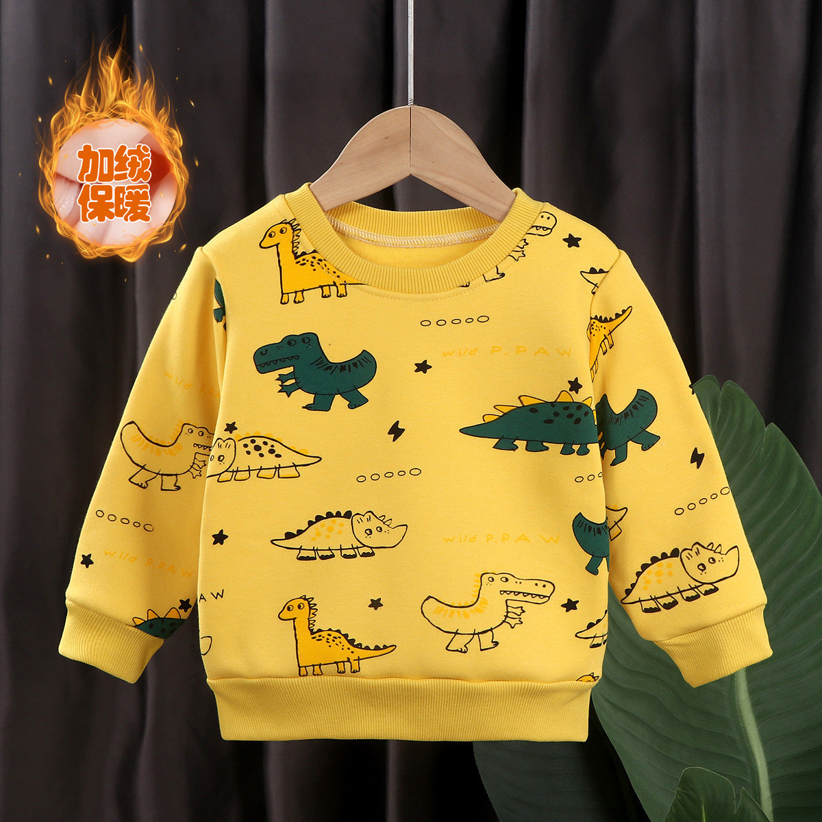 Cubs Lane children's Winter Wear autumn style pure cotton boys and girls long-sleeved T-shirt single top infant baby pullover