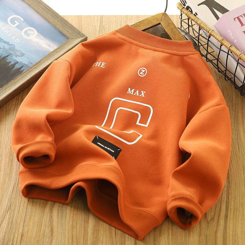 children's bottoming shirts boys long-sleeved round neck tops