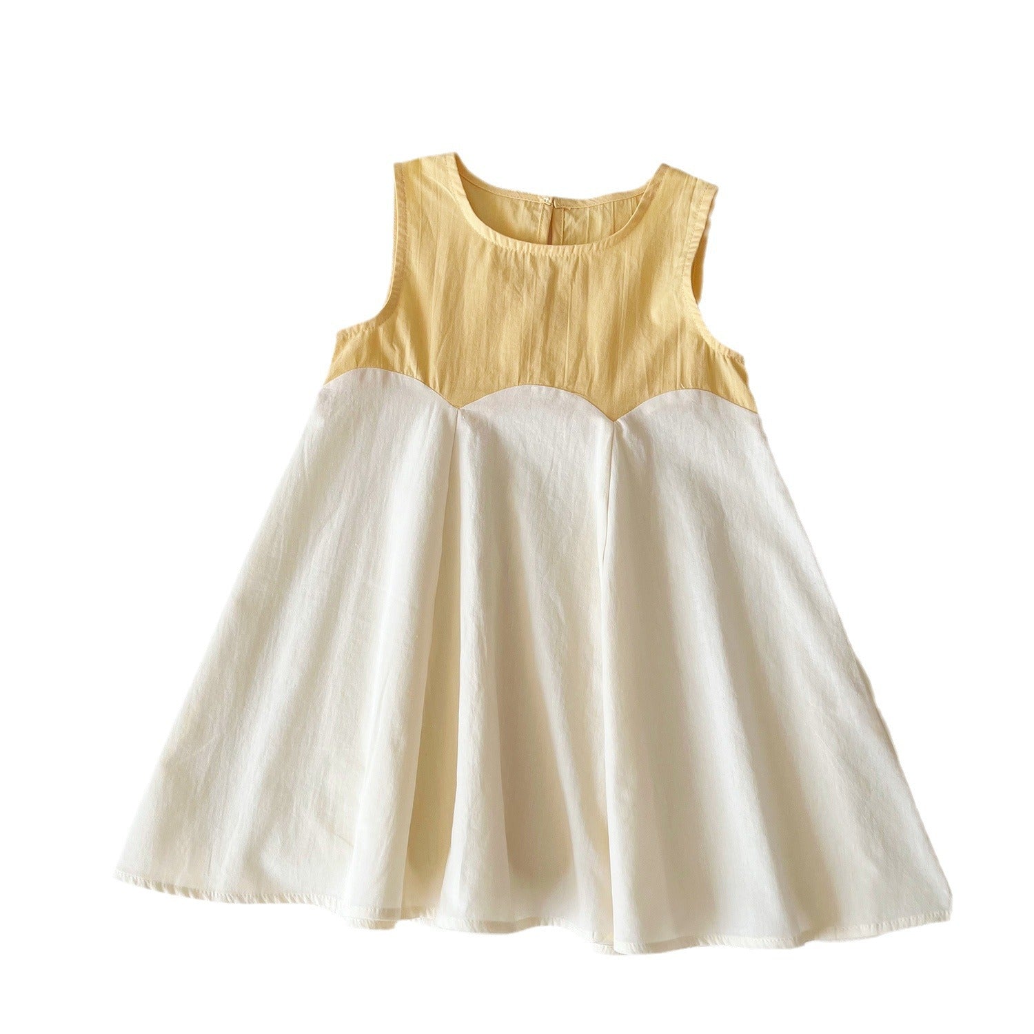 Cubs Lane Gold & White Color Stylish Dress For Girls