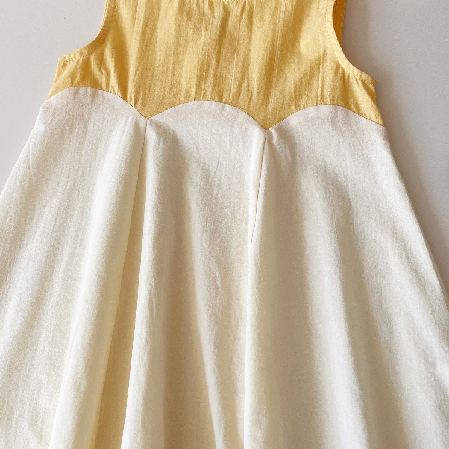 Cubs Lane Gold & White Color Stylish Dress For Girls