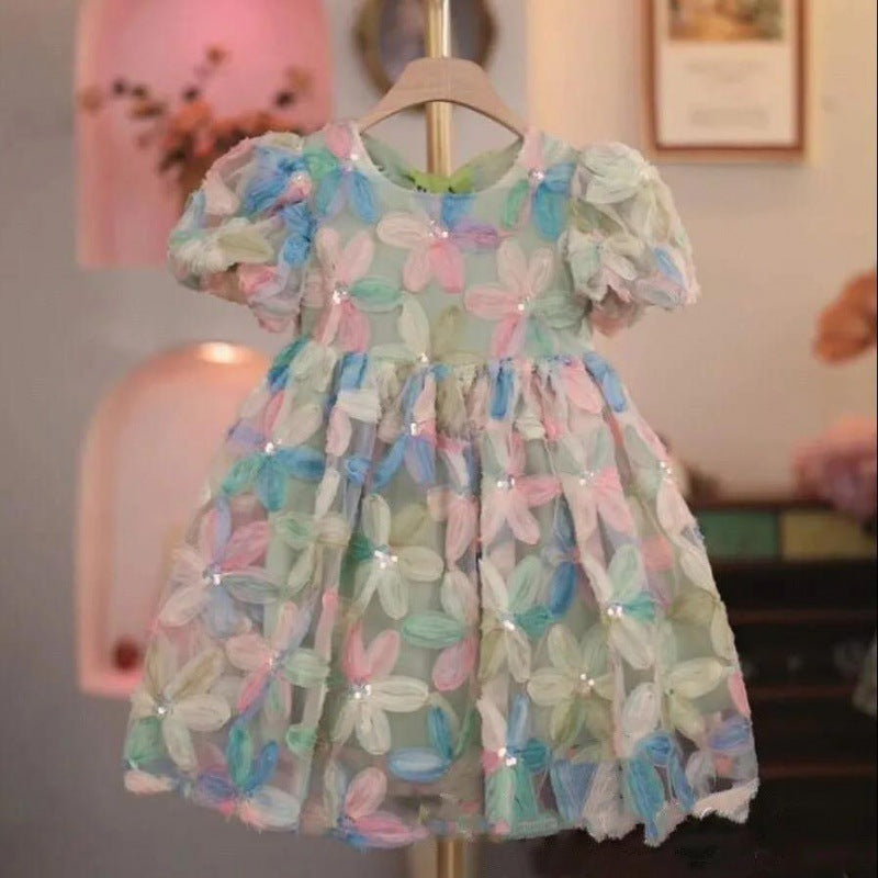 Cubs Lane summer new style baby girl fashionable flower fairy princess dress