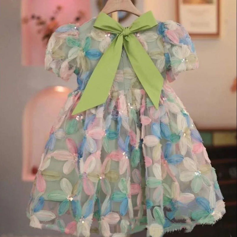 Cubs Lane summer new style baby girl fashionable flower fairy princess dress