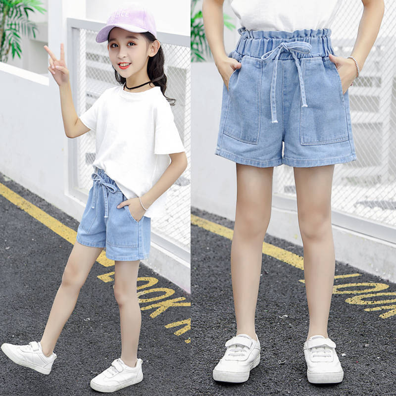 Cubs Lane  children little girls embroidered hot pants outdoor children's pants